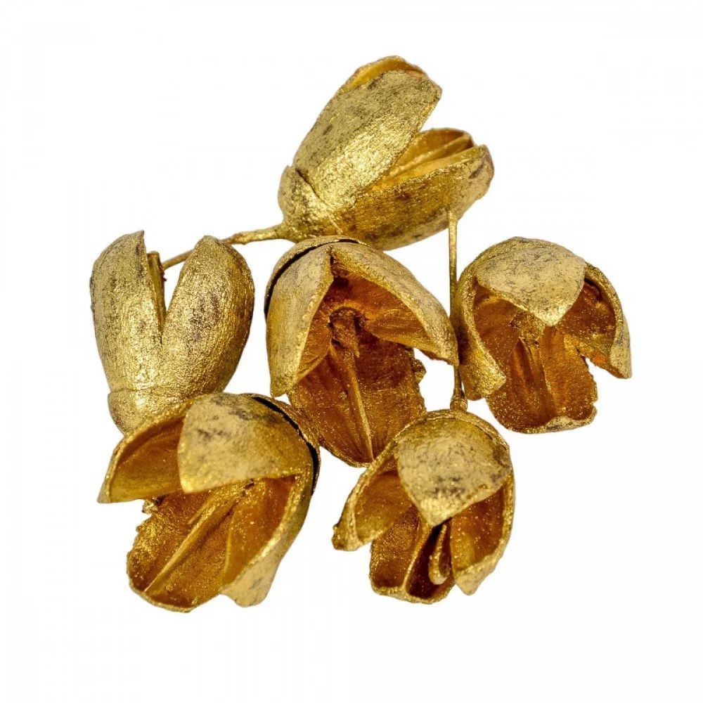 Bakuli termés, metál arany (20 db/csomag)